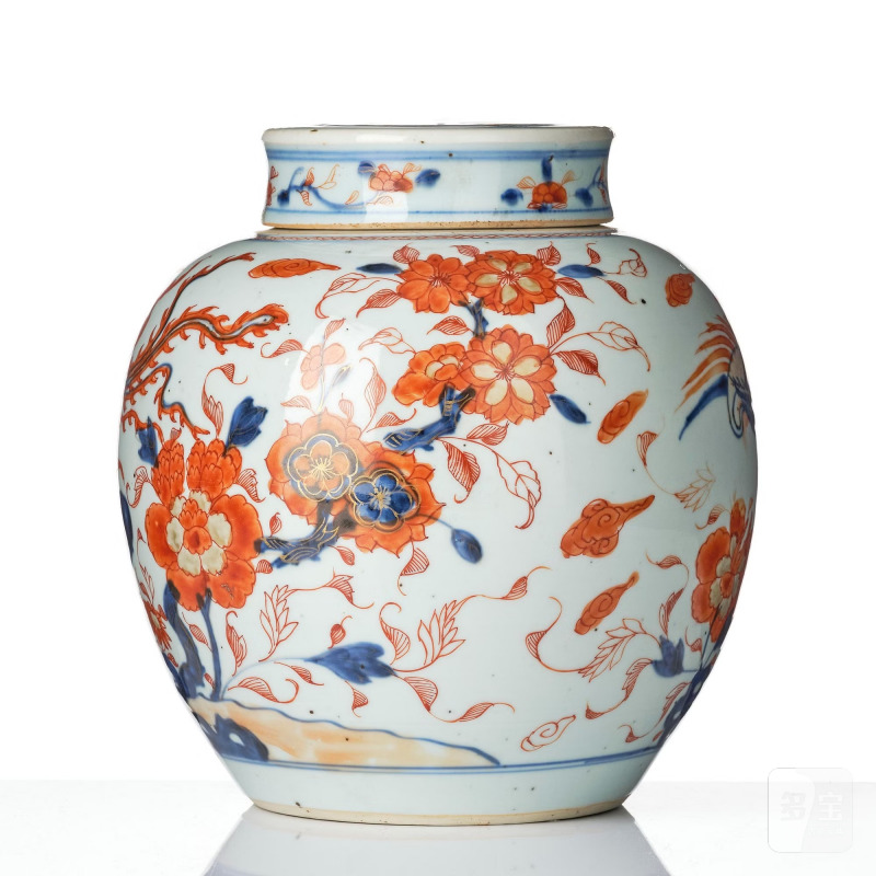 An imari jar wtih cover, - 图2